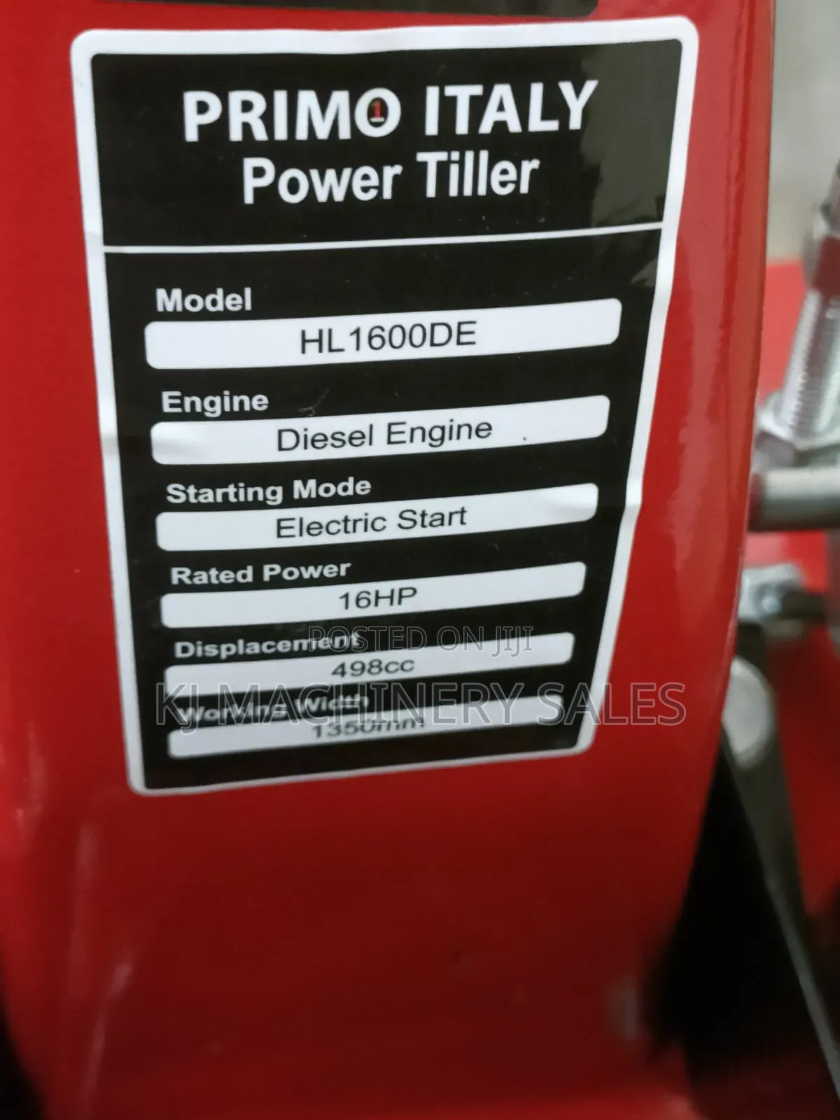 Power Tiller 16hp