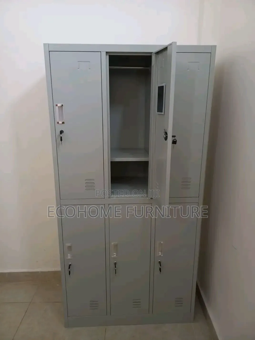 Six Doors Metal Staff Locker