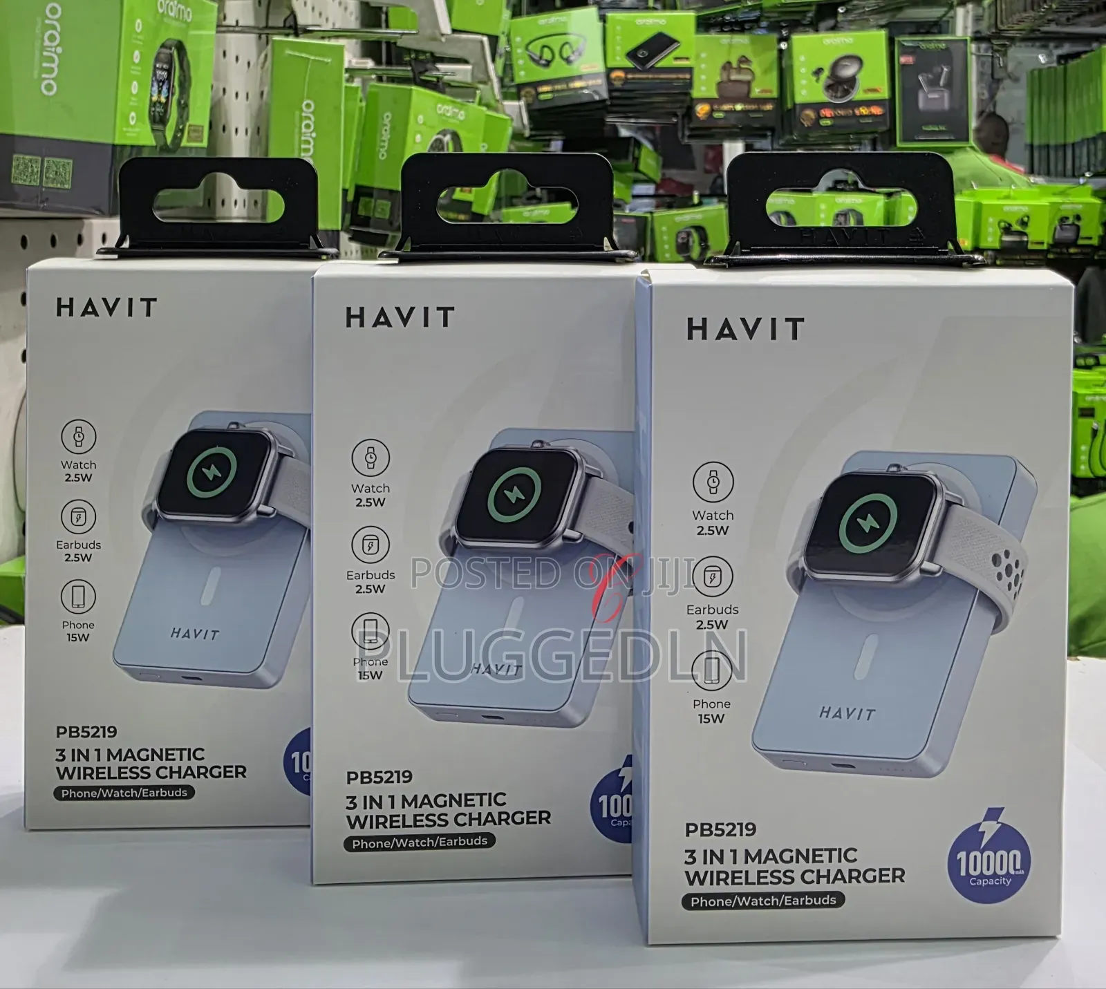 Havit *3 in 1* 10000mah 20w *Magnetic Wireless* Charging Power Bank