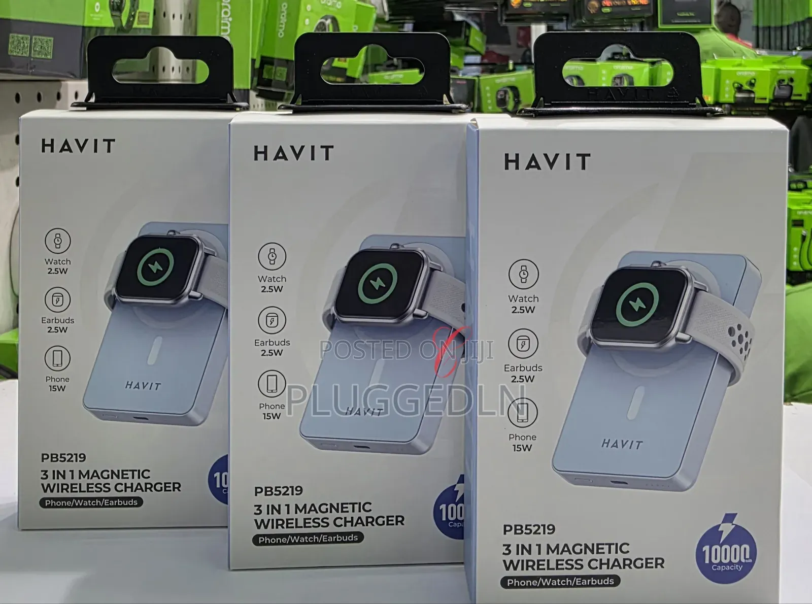 Havit *3 in 1* 10000mah 20w *Magnetic Wireless* Charging Power Bank