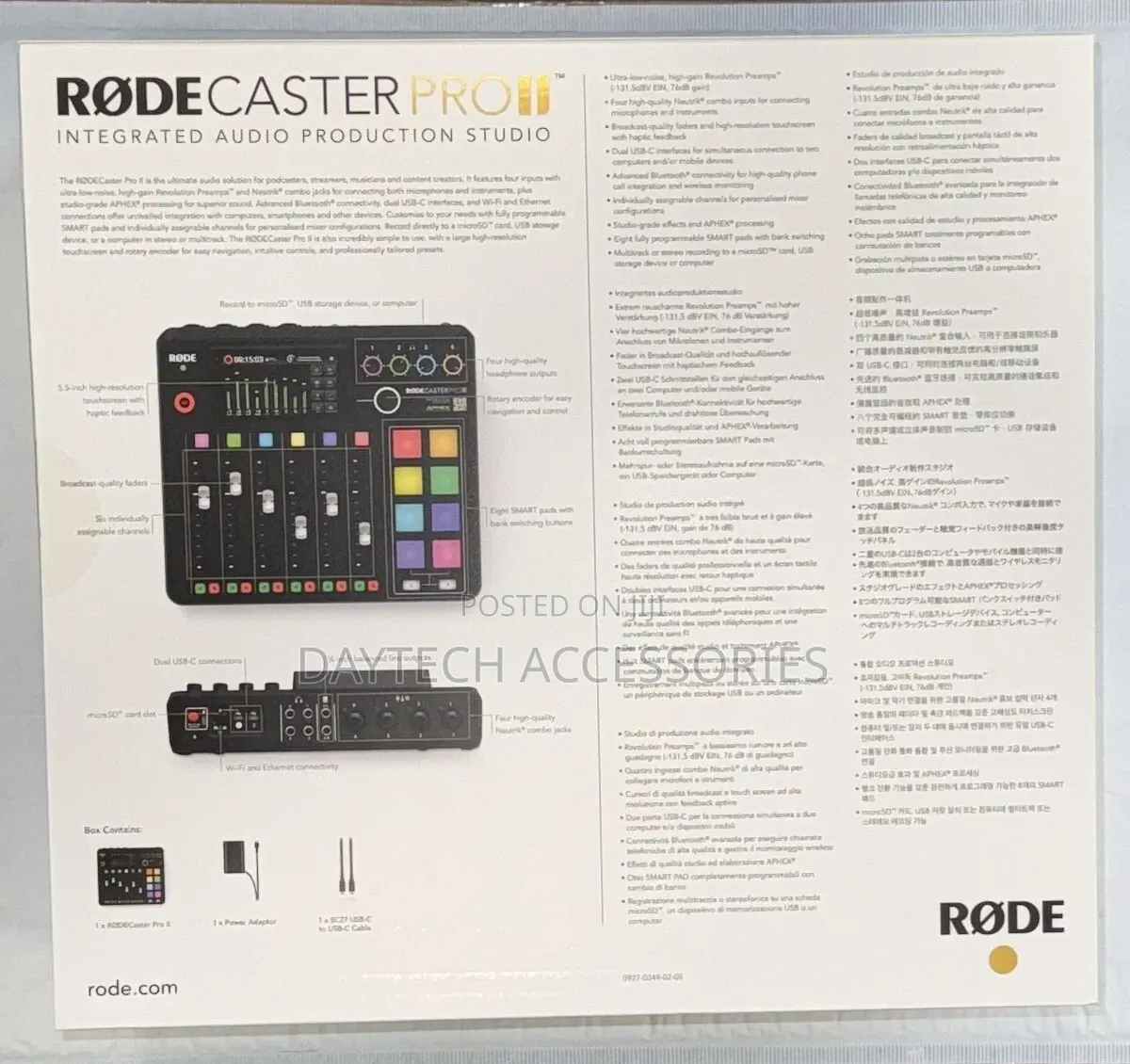 Røde Rødecaster Pro Ii All-in-One Production Solution for Podcasting.