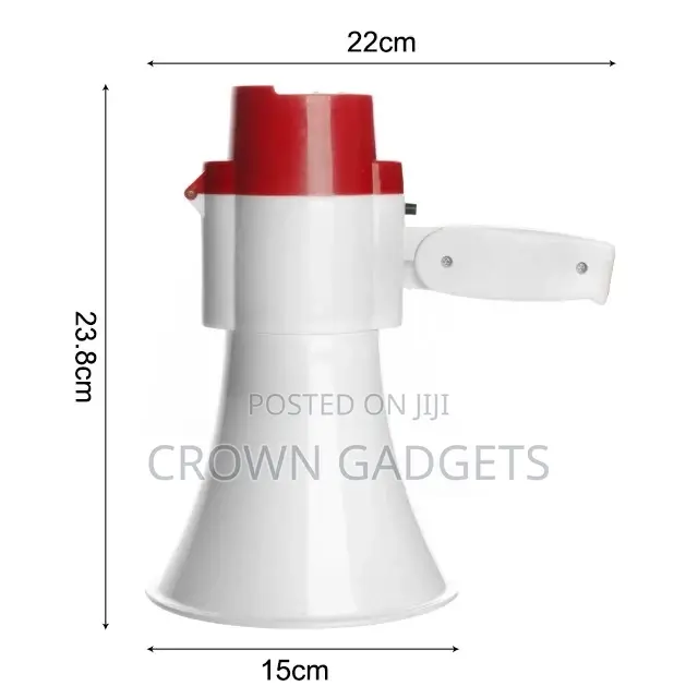 Handheld Loudspeaker Megaphone With Mic Siren Recorder