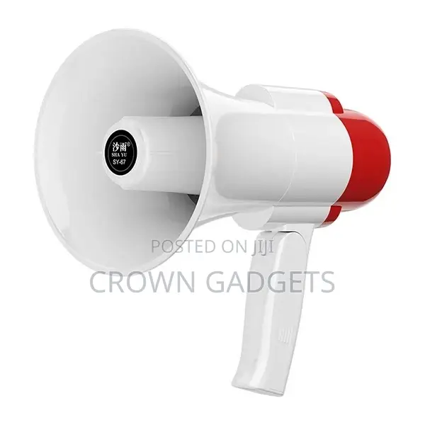Megaphone Speaker With Usb Sd Bluetooth Voice Recorder