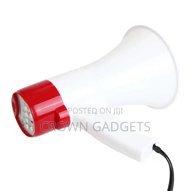Rechargeable Handheld Megaphone Loudspeaker With Microphone