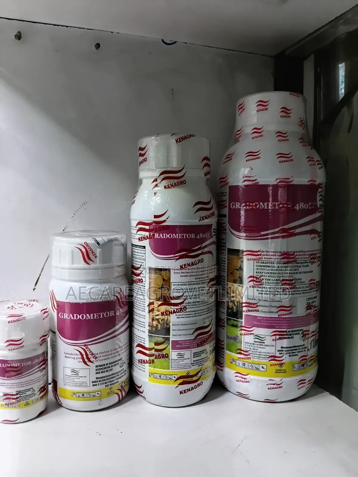 Gradometer 480ec Termiticide 50ml,100ml, 250ml, 500ml, 1litre