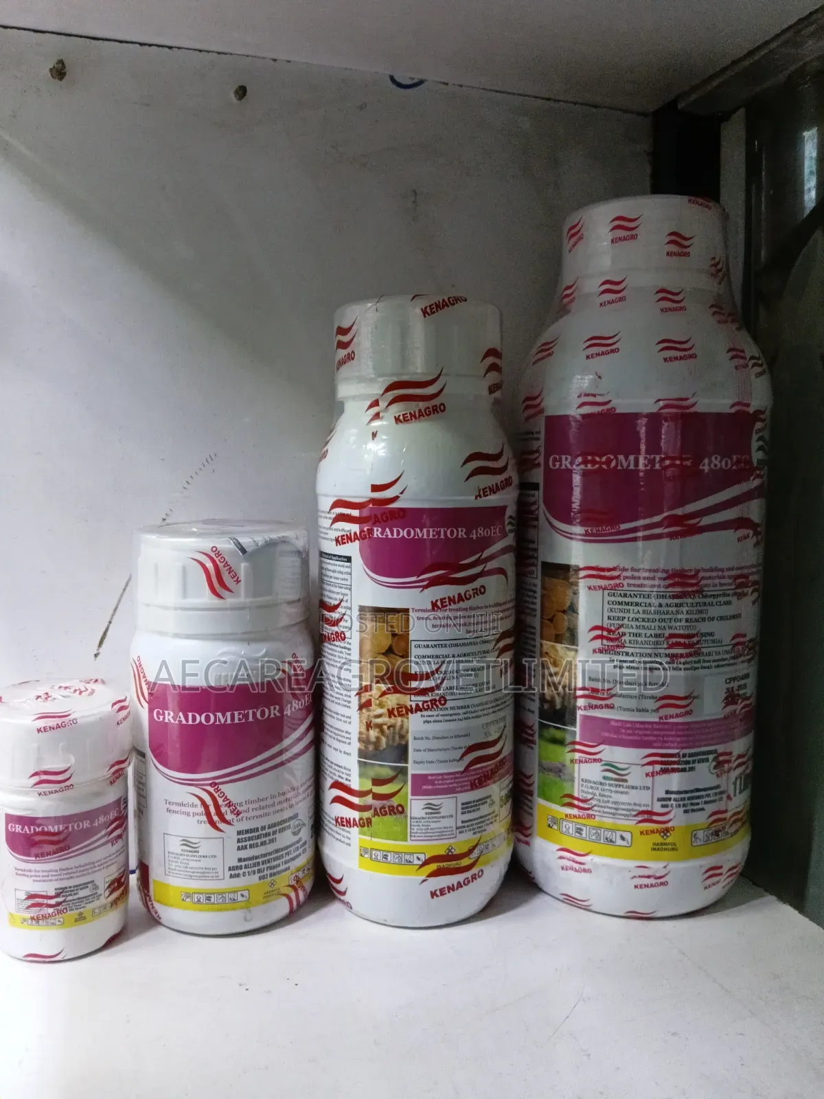 Gradometer 480ec Termiticide 50ml,100ml, 250ml, 500ml, 1litre