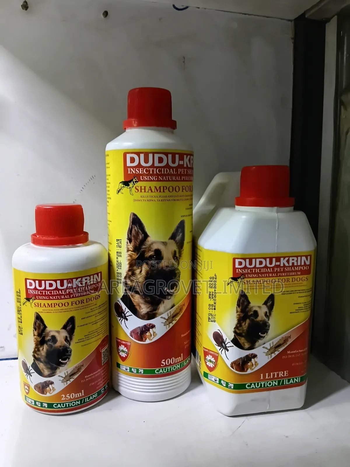 Dudukrin Insecticidal Pet Shampoo 250ml, 500ml, 1litre, 5litres