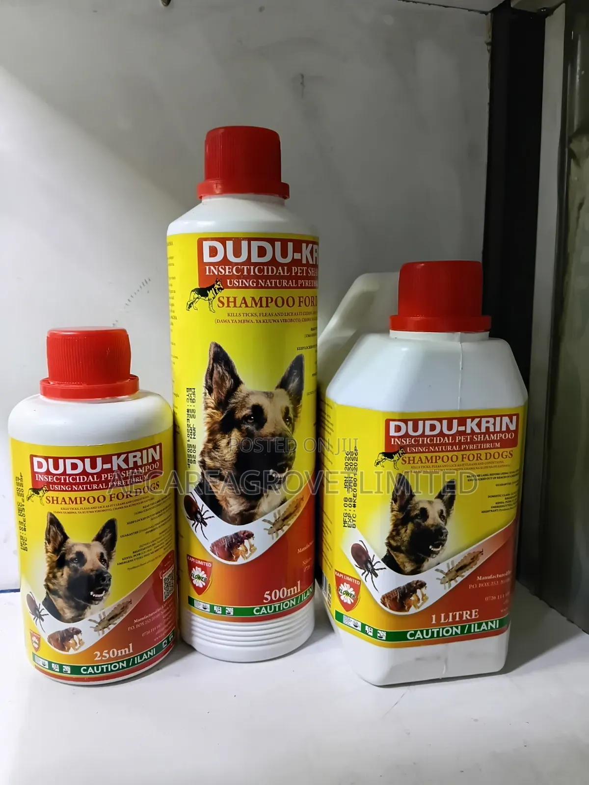 Dudukrin Insecticidal Pet Shampoo 250ml, 500ml, 1litre, 5litres