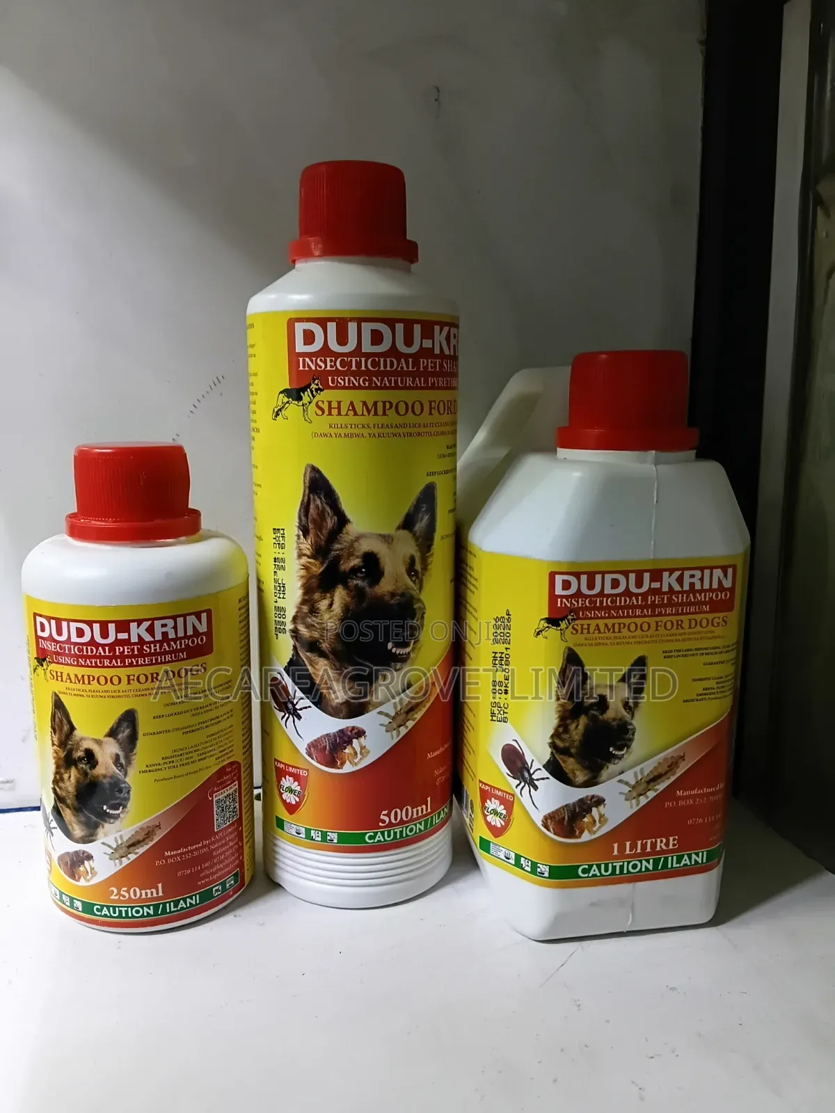 Dudukrin Insecticidal Pet Shampoo 250ml, 500ml, 1litre, 5litres