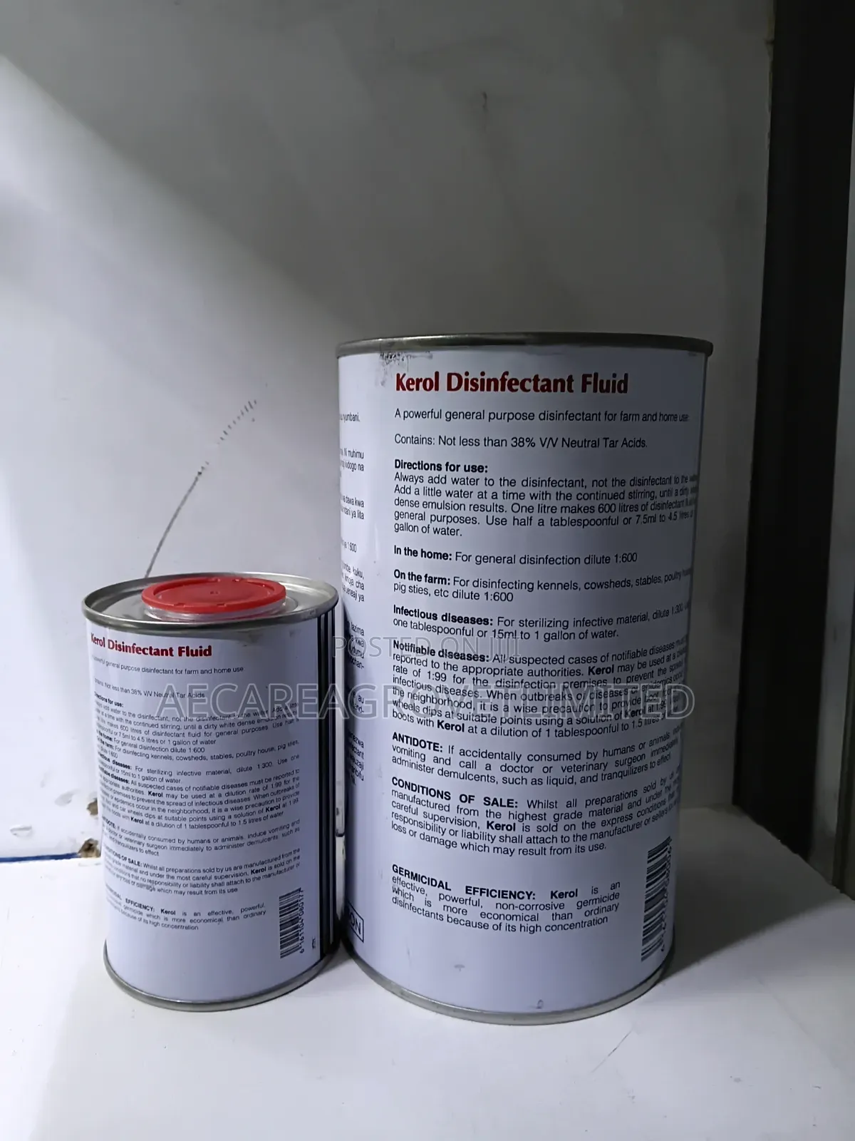 Kerol Disinfectant Fluid 250ml, 1litre