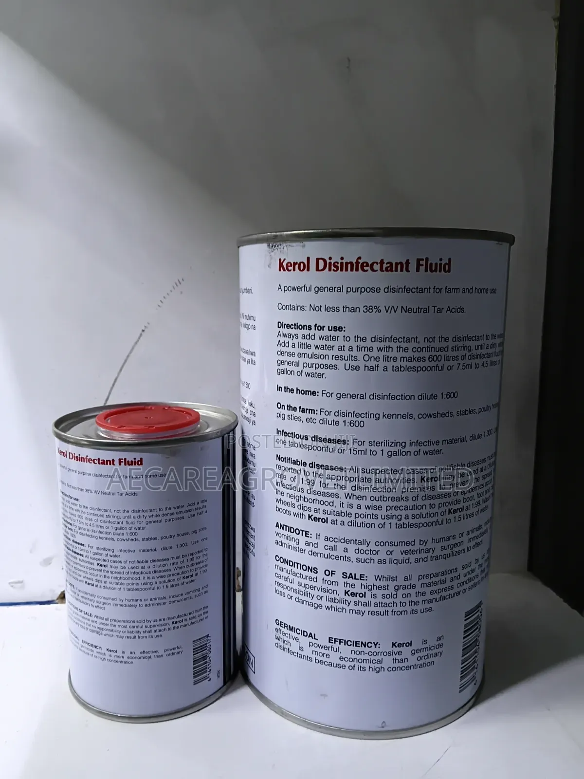 Kerol Disinfectant Fluid 250ml, 1litre
