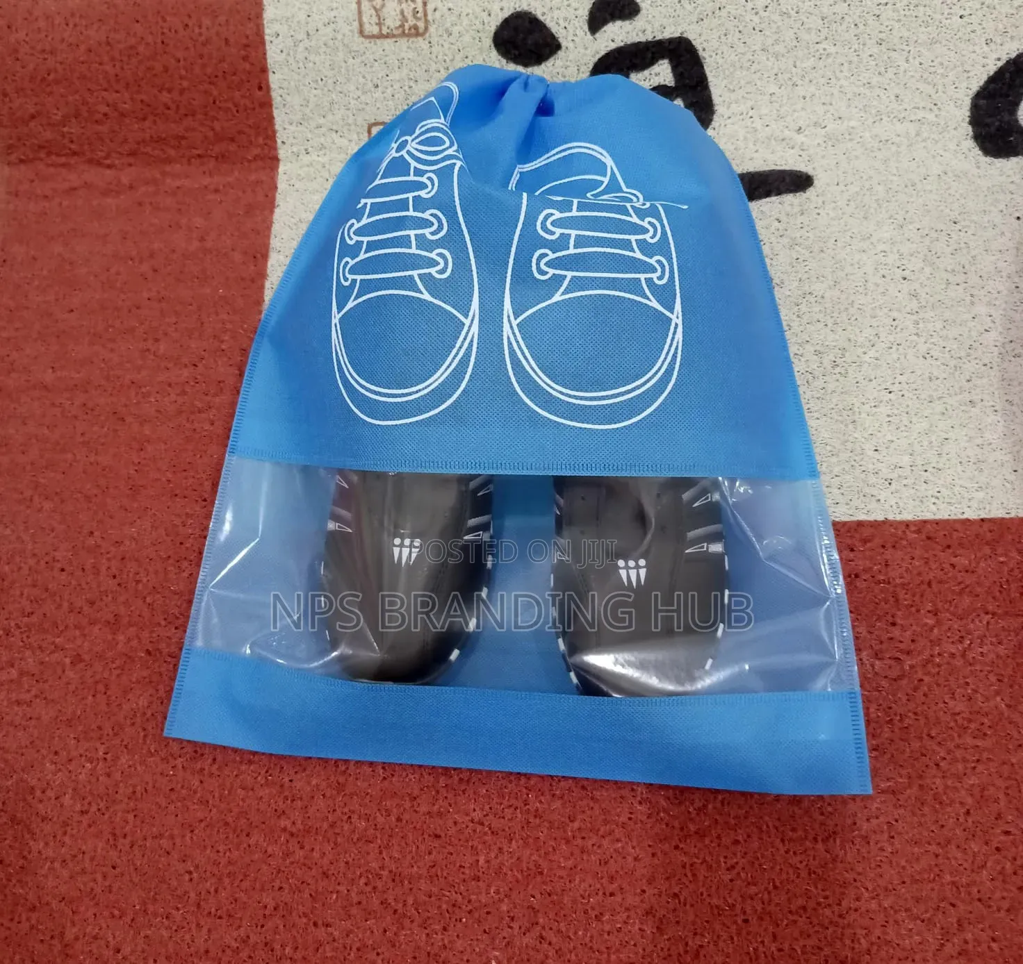 Non Woven Portable Shoe Storage Bag Size:26.5cm*36cm R.T