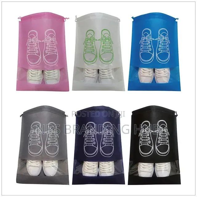 Non Woven Portable Shoe Storage Bag Size:26.5cm*36cm R.T