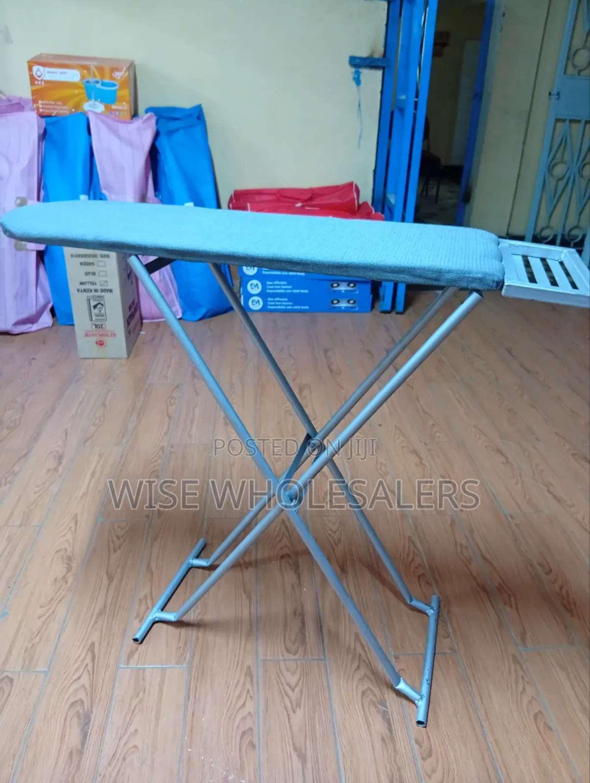 Foldable Steel Ironing Board With Iron Rest
