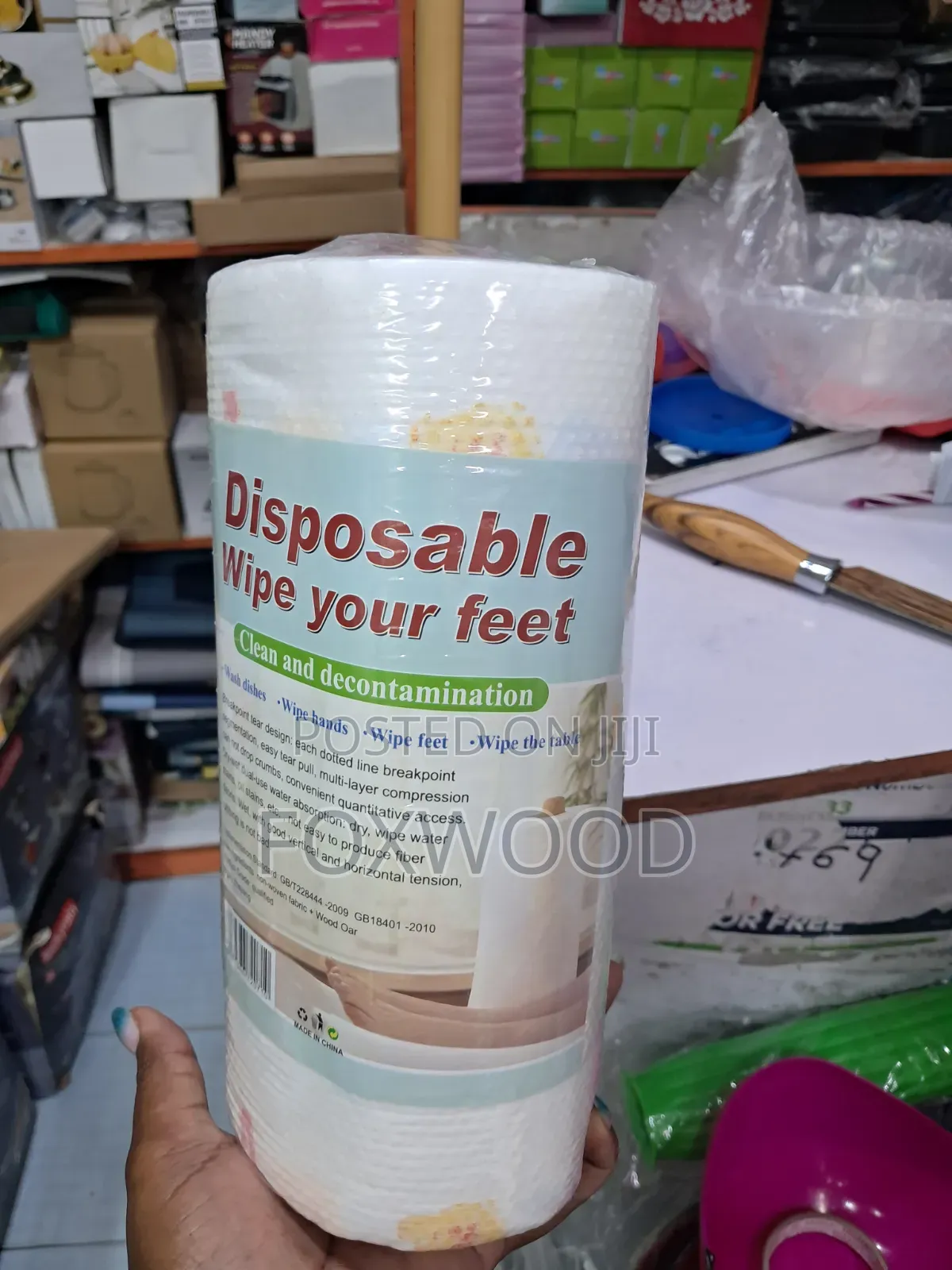 Disposable Wipe for Hands, Dishes, Feet Etc