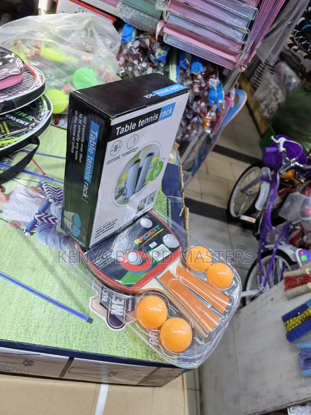 Table Tennis Complete Set Net, Ball, Racket