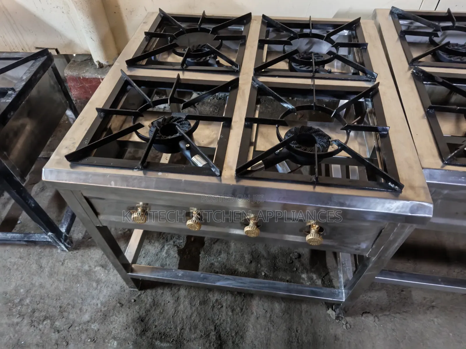 Stainless Steel 4-Burner Square Cooker