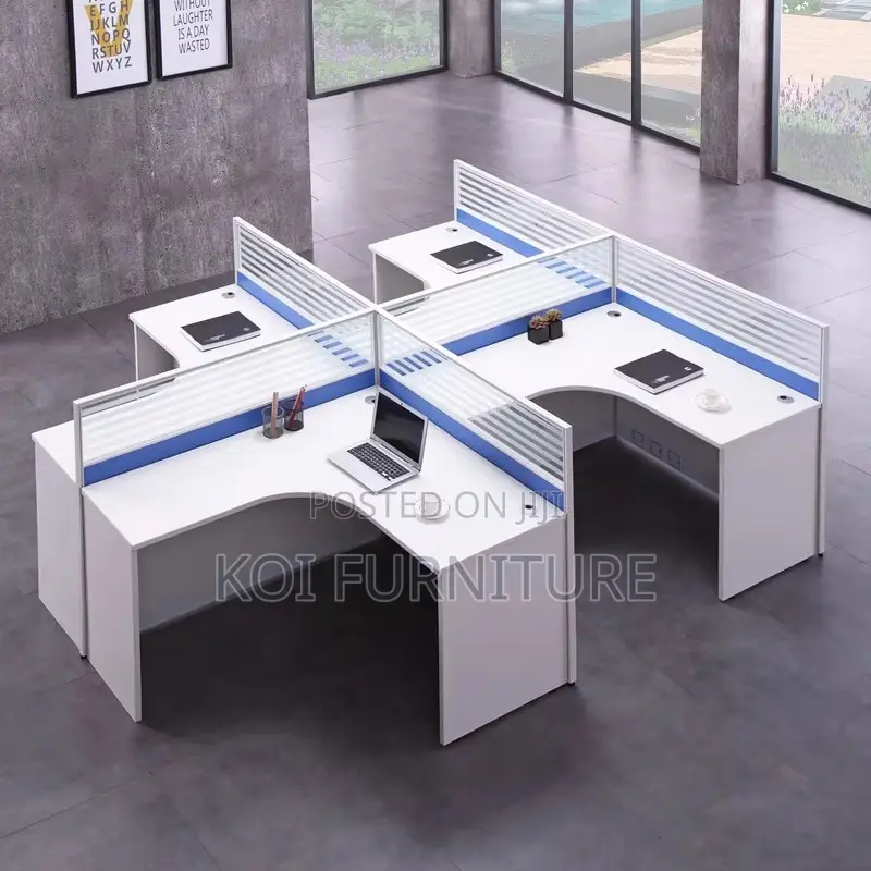 Office Workstation; Melanine Two Users MDF Office Workstations