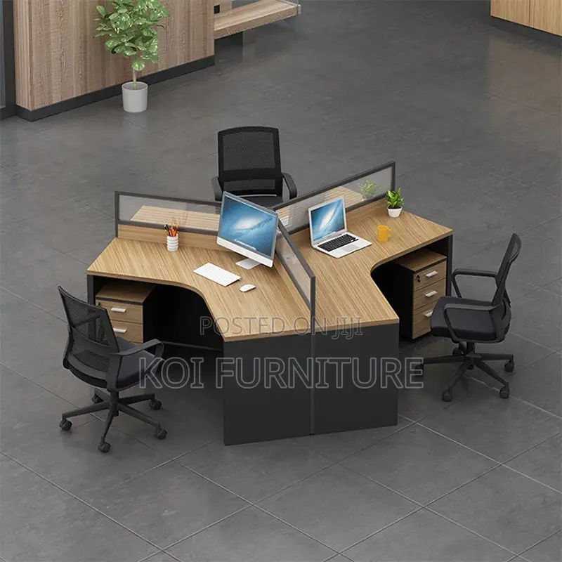 Office Workstation; Melanine Two Users MDF Office Workstations