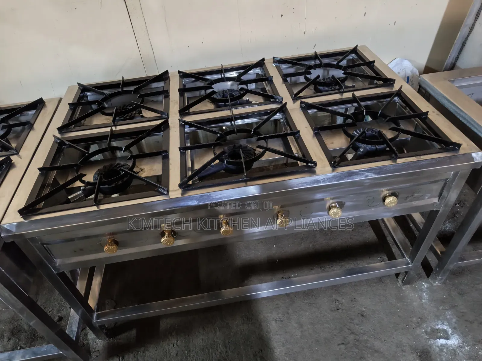 Stainless Steel 6-Burner Cooker