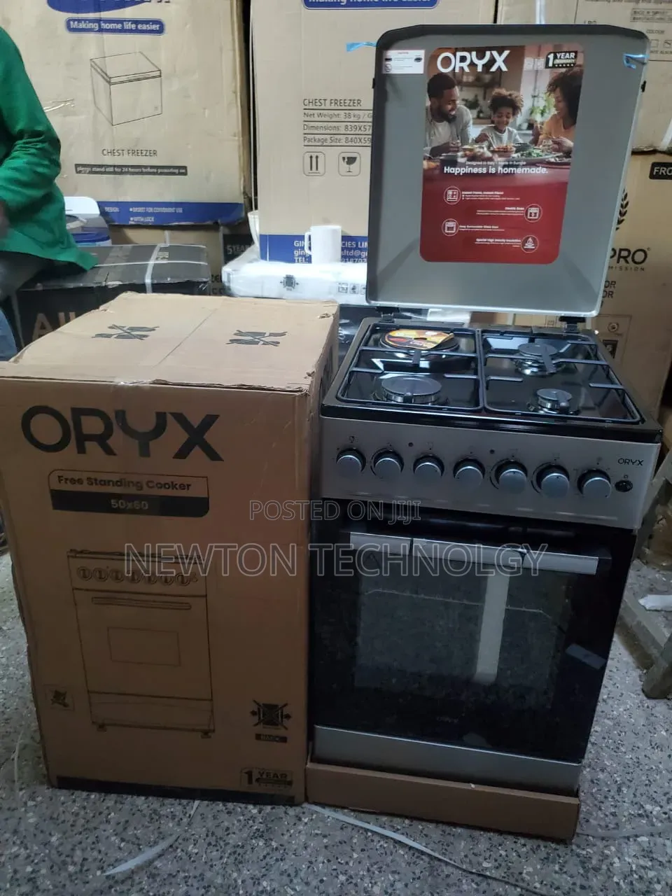 Mika Oryx Standing Cooker, 50cm X 60cm