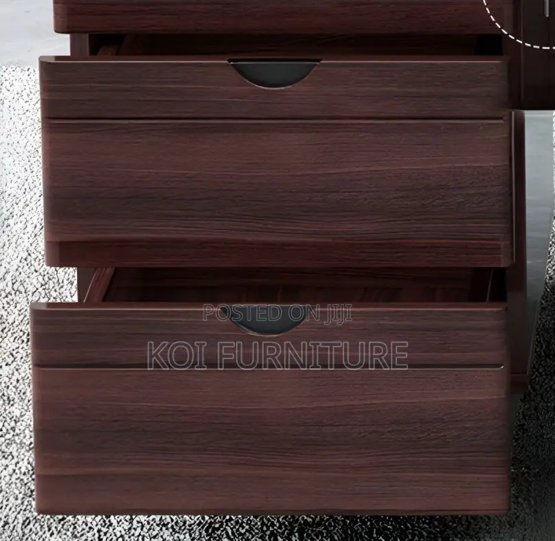 Office Desk; 1.2 Meters Mahogany Executive Desk With Keyboard Tray