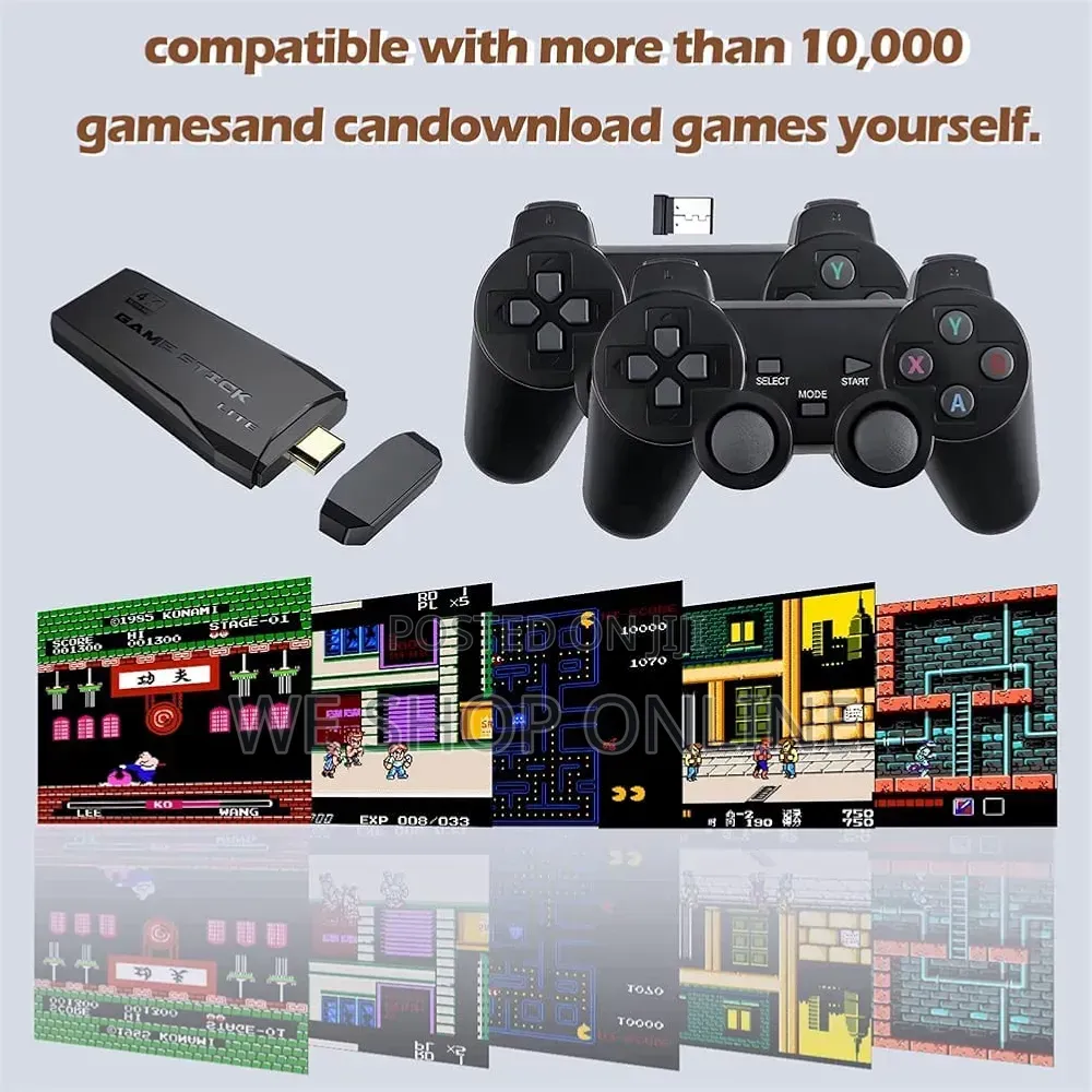 15,000 Game Console With Wireless Controller