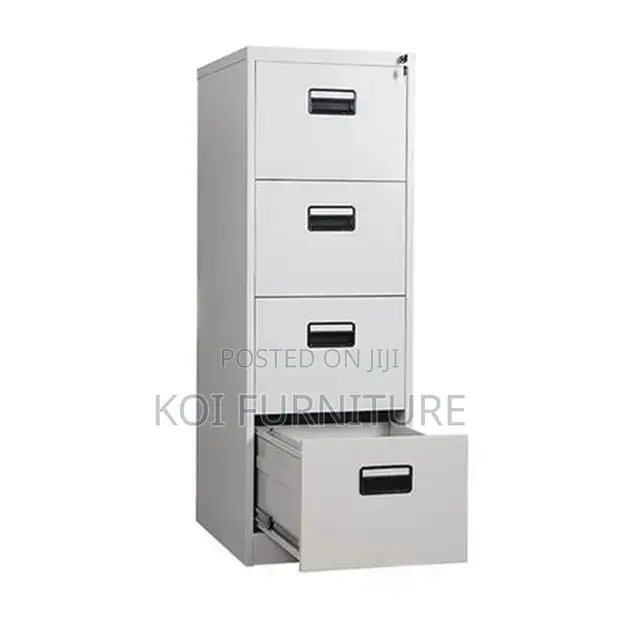 Office Cabinet; Bisley Steel Office Filing Cabinet With 4 Drawers