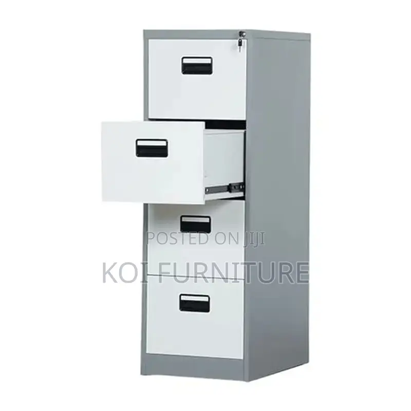 Office Cabinet; Bisley Steel Office Filing Cabinet With 4 Drawers