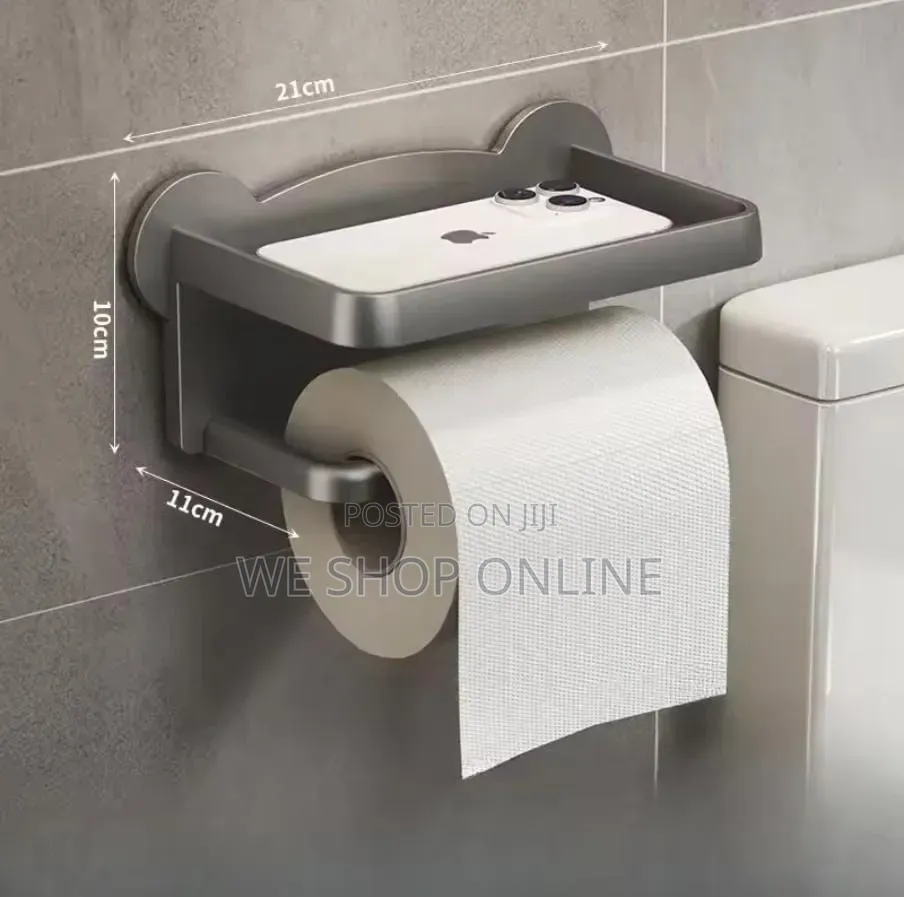 Punch Free Toilet Paper Holder