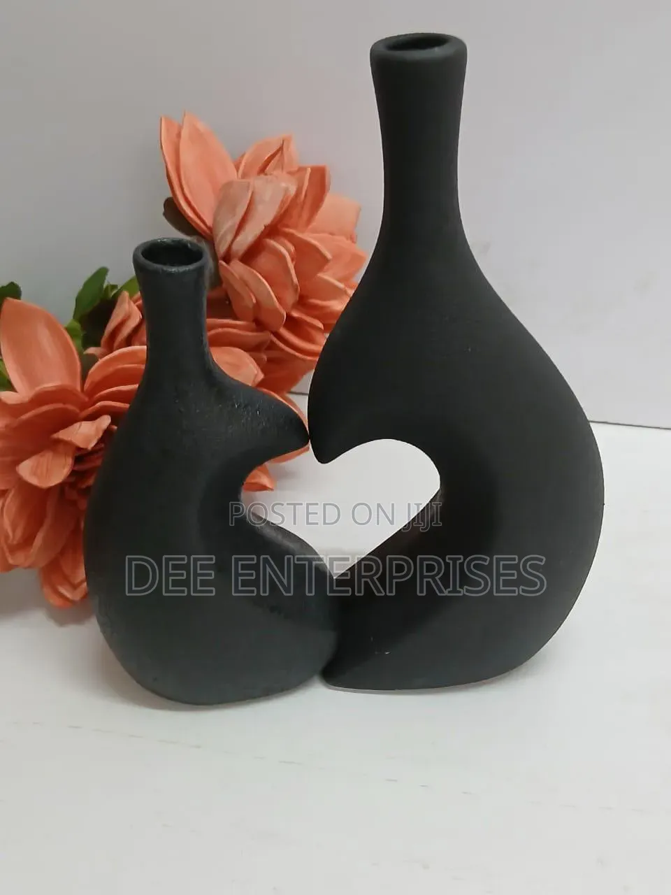 2 in 1 Deco Heart Shaped Flower Vase