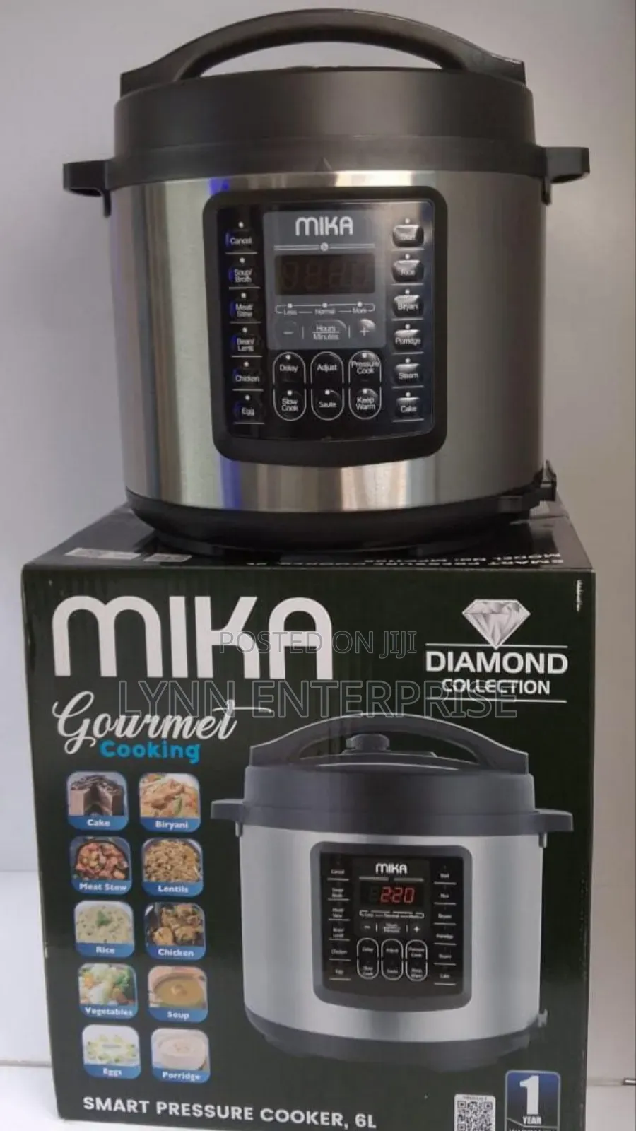 6 Litres Mika Smart Pressure Cooker