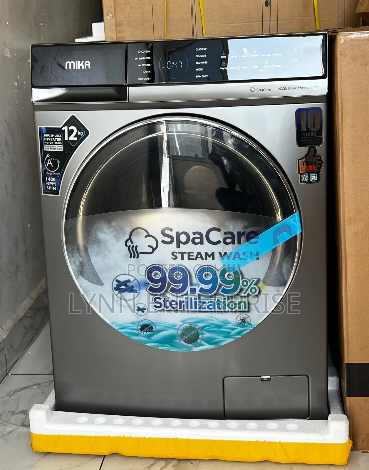 Mika Washing Machine, 8kg Wash and Spin