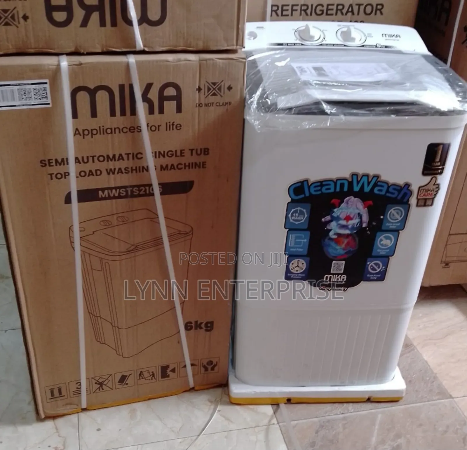 Mika Semi Automatic 10kg Single Tub Top Load Washing Machine