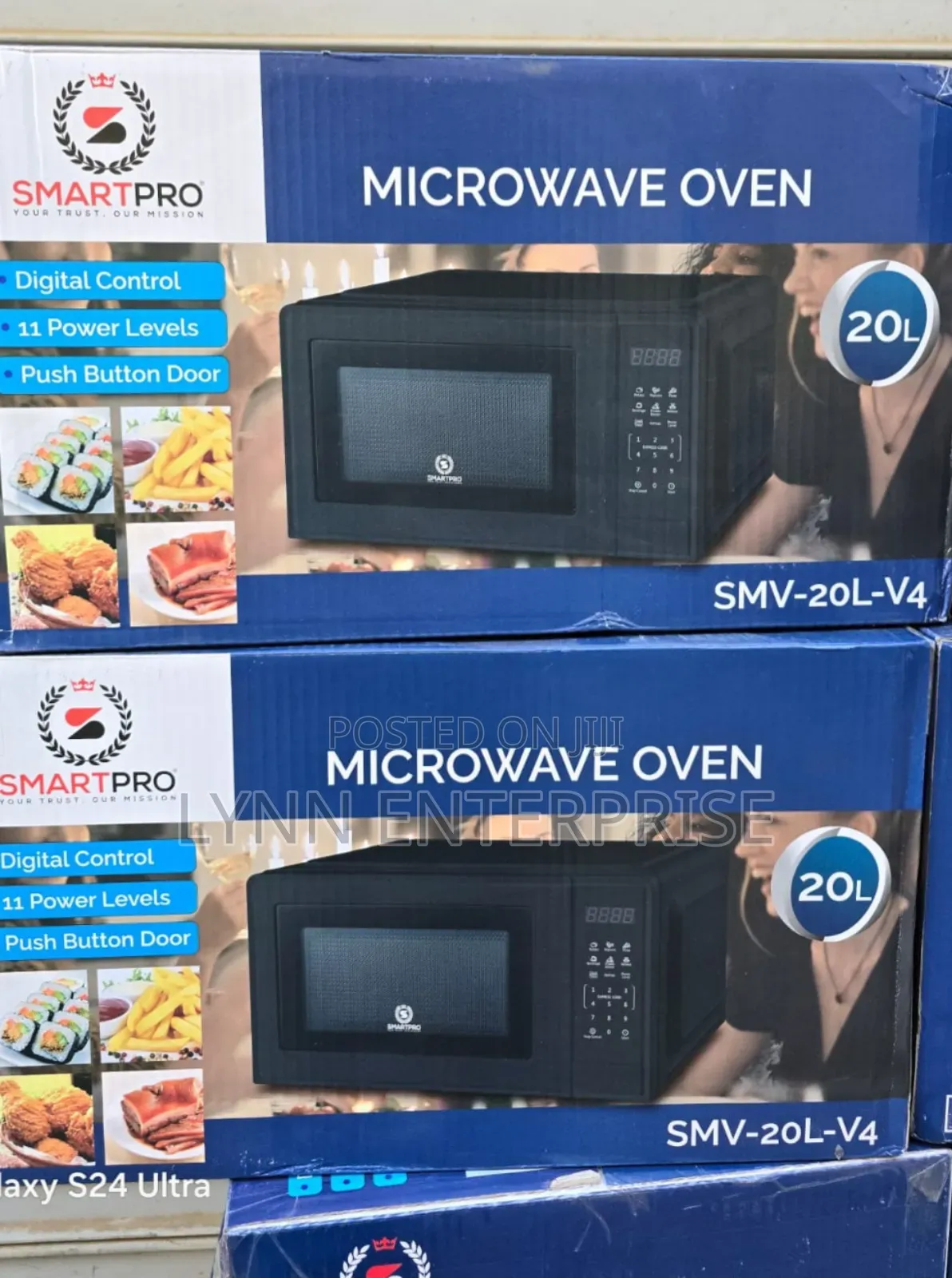 20 Litres Smart Pro Digital Black Microwave