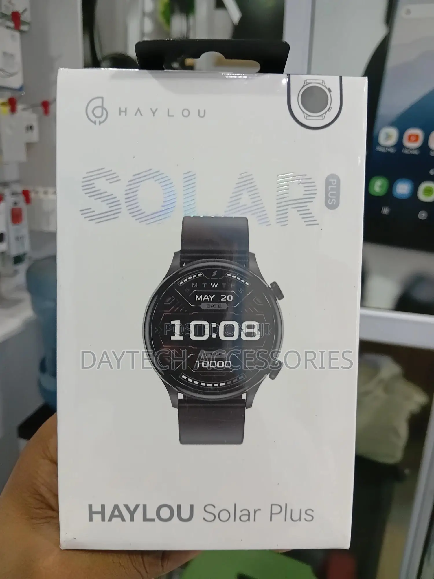 This Is a Haylou Solar Plus Rt3 Smartwatch in Black.