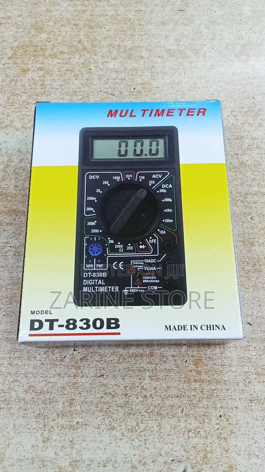D830 Palm Size Digital Multimeter With Probe Wires