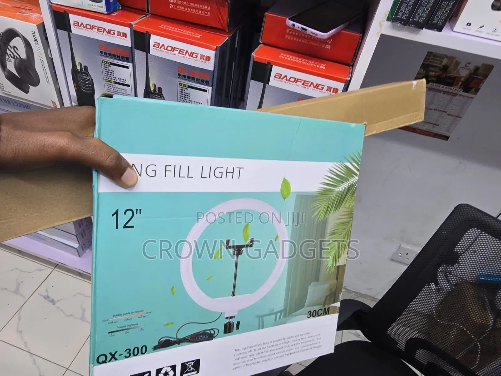 Qx-300 12 Inch Led Ring Light Tripod Phone Holder Kit