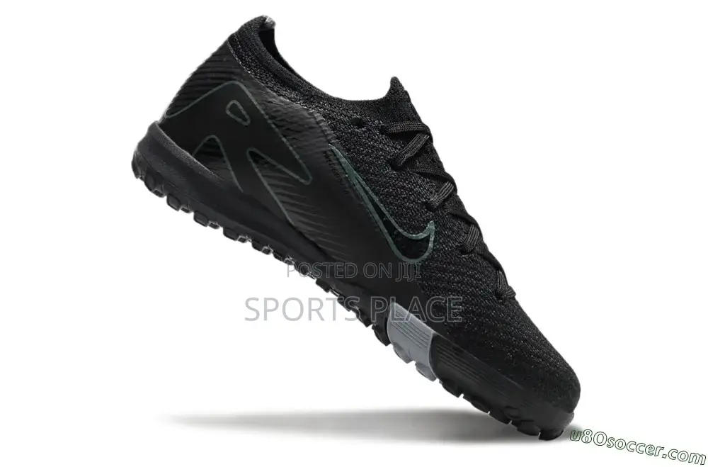Black Air Zoom Trainers Kids Soccer Trainers Boots
