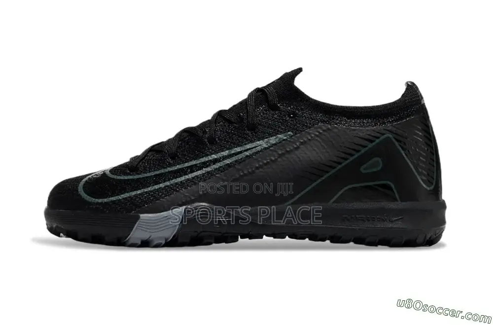 Black Air Zoom Trainers Kids Soccer Trainers Boots