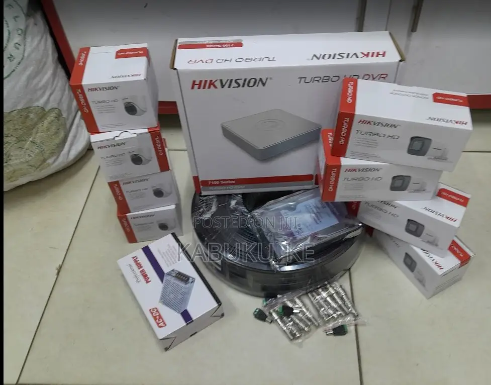 Full Kit 8 Channel Hikvision 8pc Ir 2mp Dome/Bullets Cameras