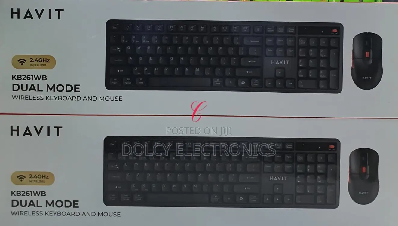 Havit Kb261wb Dual Mode Wireless Keyboard and Mouse. Combo