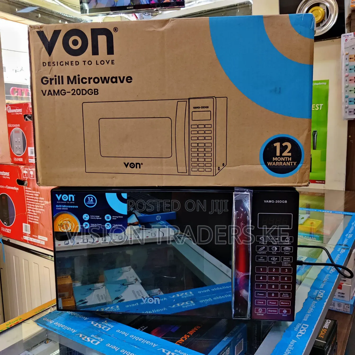 Von Vamg- 20dgb 20ltrs Digital Microwave With Grill