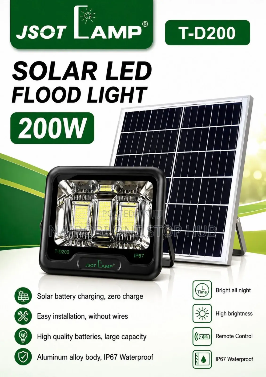 Jsot Td Solar Floodlight