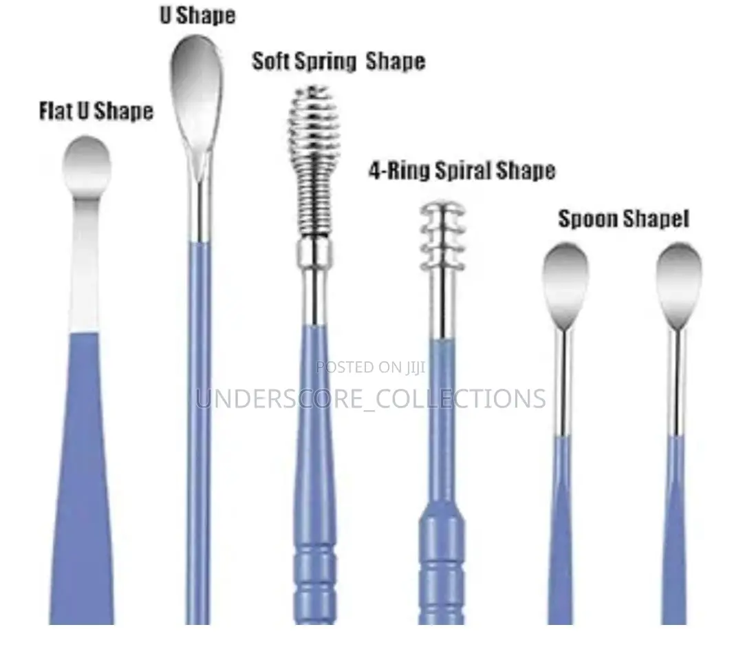 6 PCS Set Ear Pick Ear Wax Removal Kit