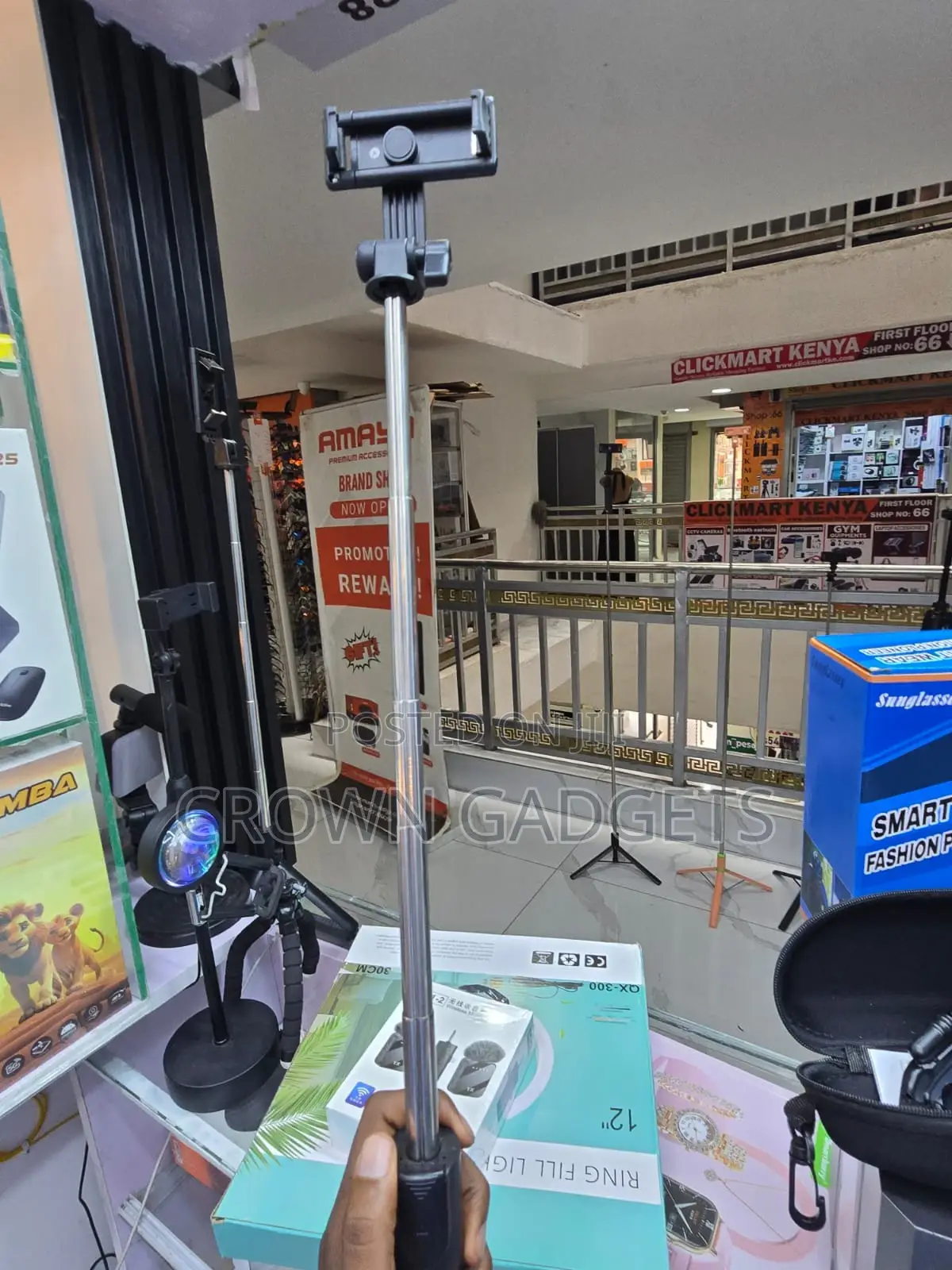 Portable Selfie Stick Bluetooth Tripod Phone Holder Stand