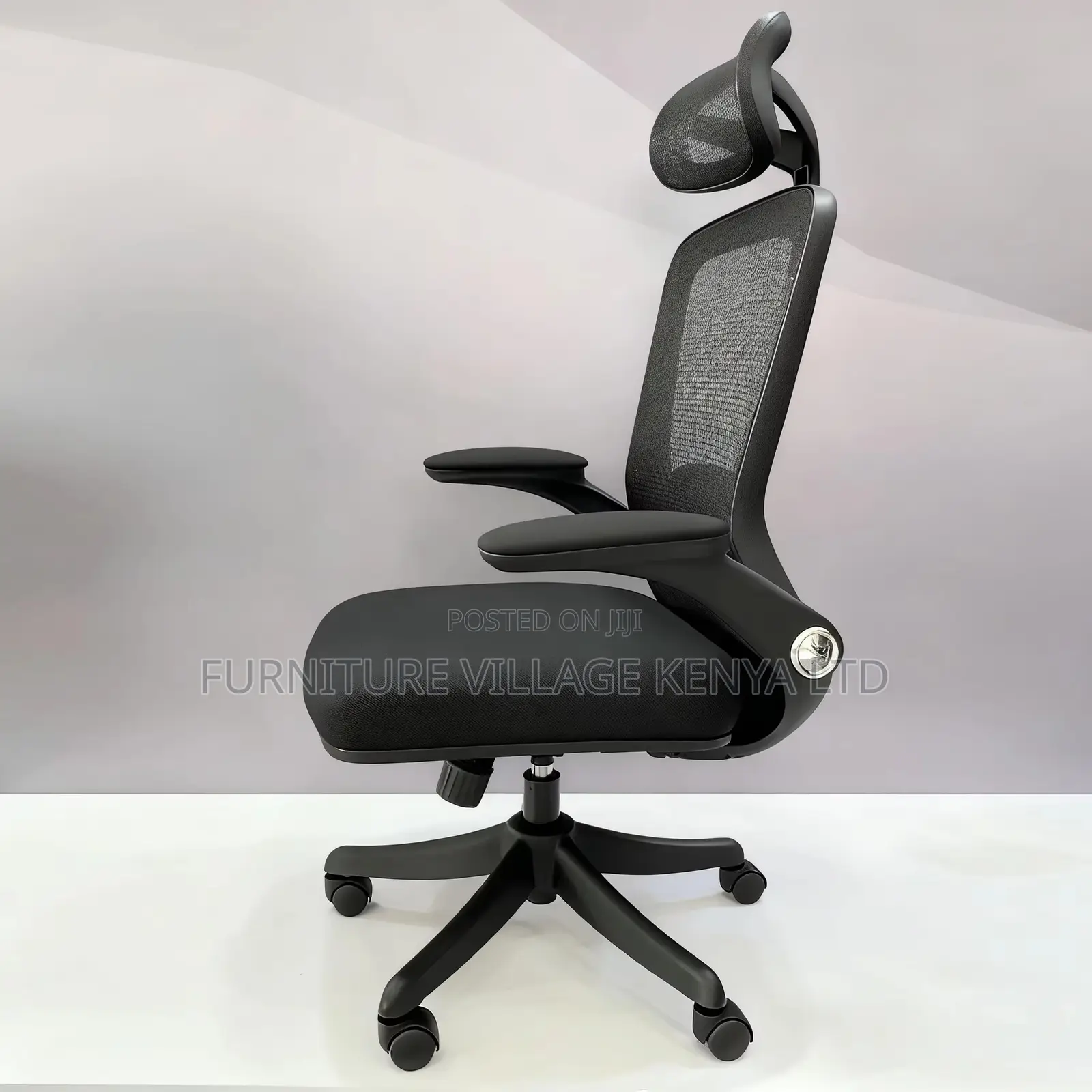 Mesh Ergonomic Workstation Chair With Flip Armrest