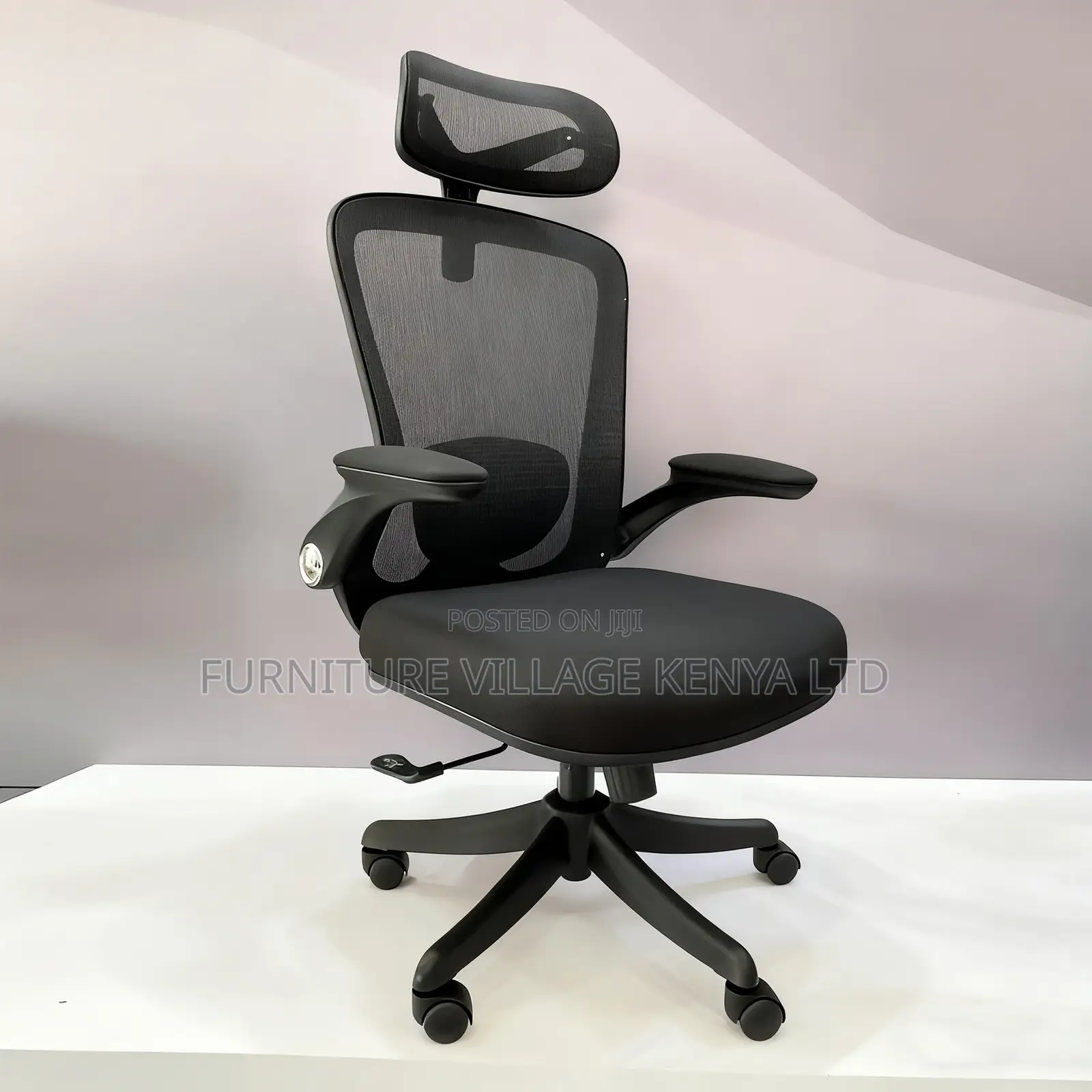 Mesh Ergonomic Workstation Chair With Flip Armrest