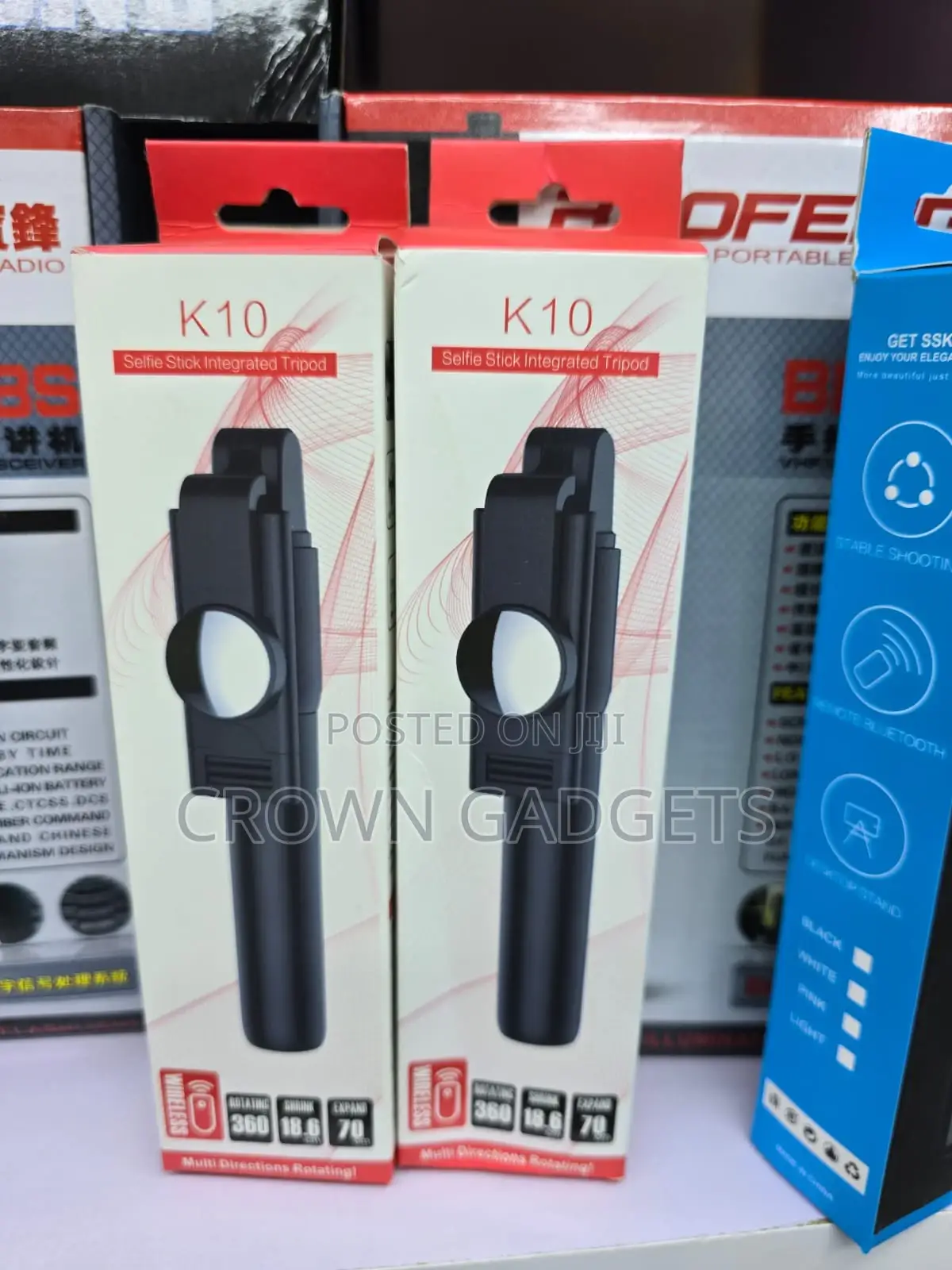 Portable Selfie Stick With Wireless Remote Phone Tripod