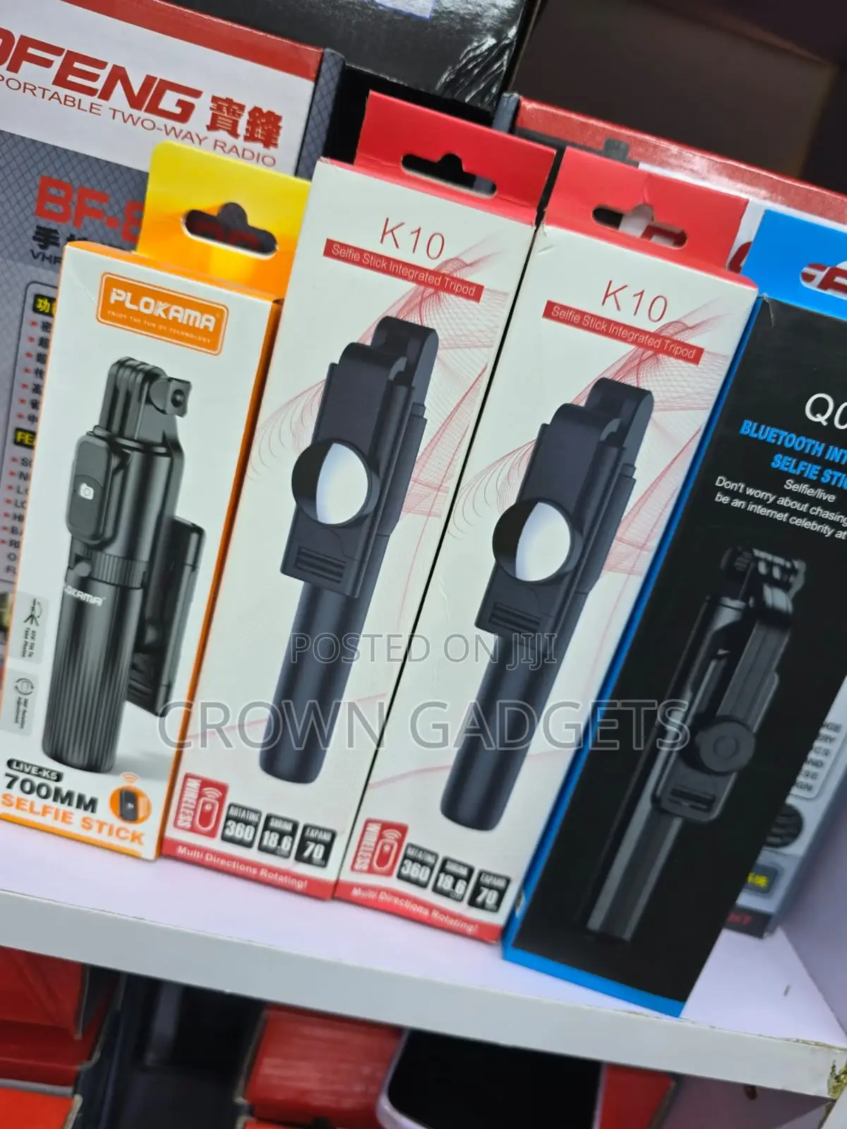 Foldable Selfie Stick Bluetooth Remote For Smartphones